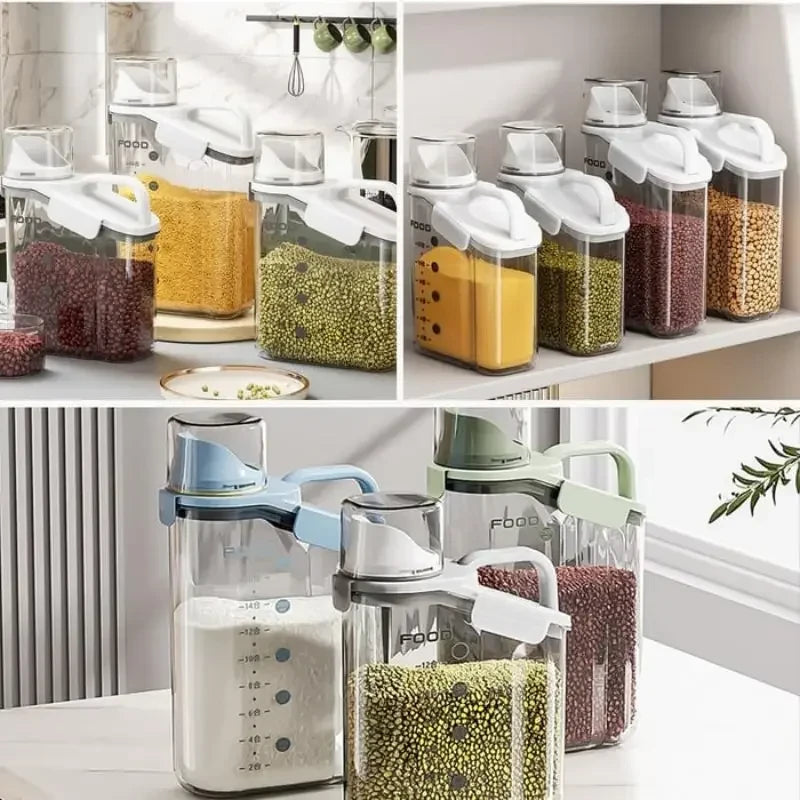 Clear Airtight Cereal Storage Container