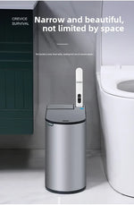 Stainless Steel Automatic Bathroom Trash Can