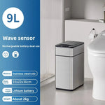 Stainless Steel Automatic Bathroom Trash Can