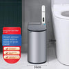 Stainless Steel Automatic Bathroom Trash Can