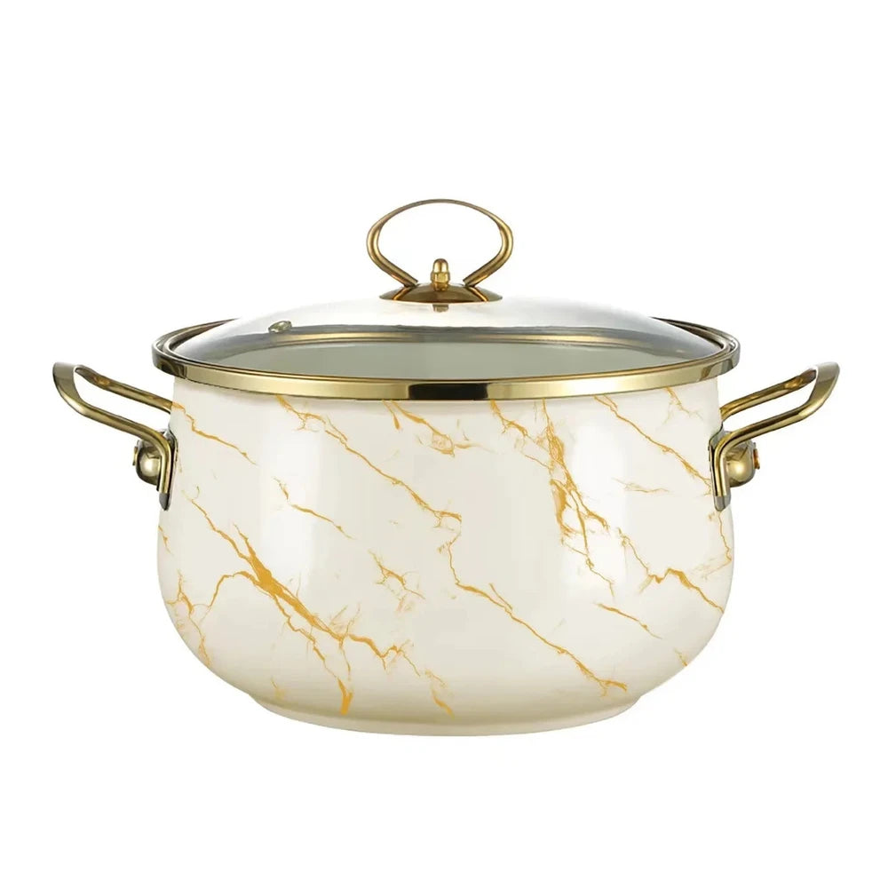 Enameled Cast Iron Soup Pot