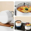 White Ceramic Stainless Soup Pot