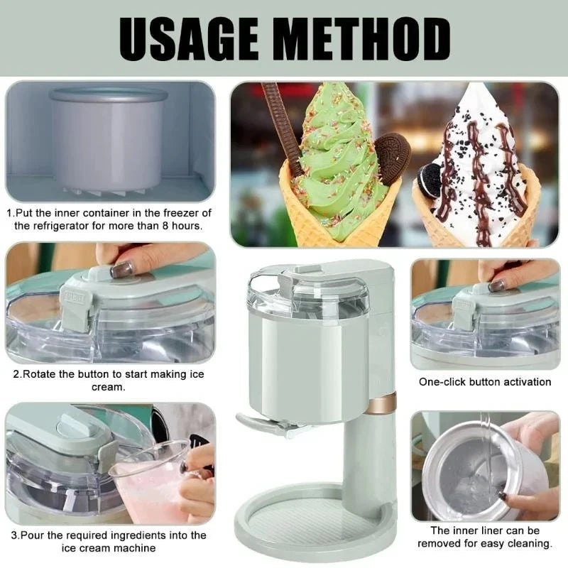 Compact Automatic Ice Cream Machine