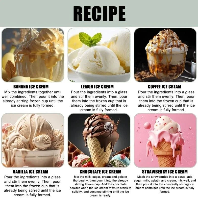 Compact Automatic Ice Cream Machine