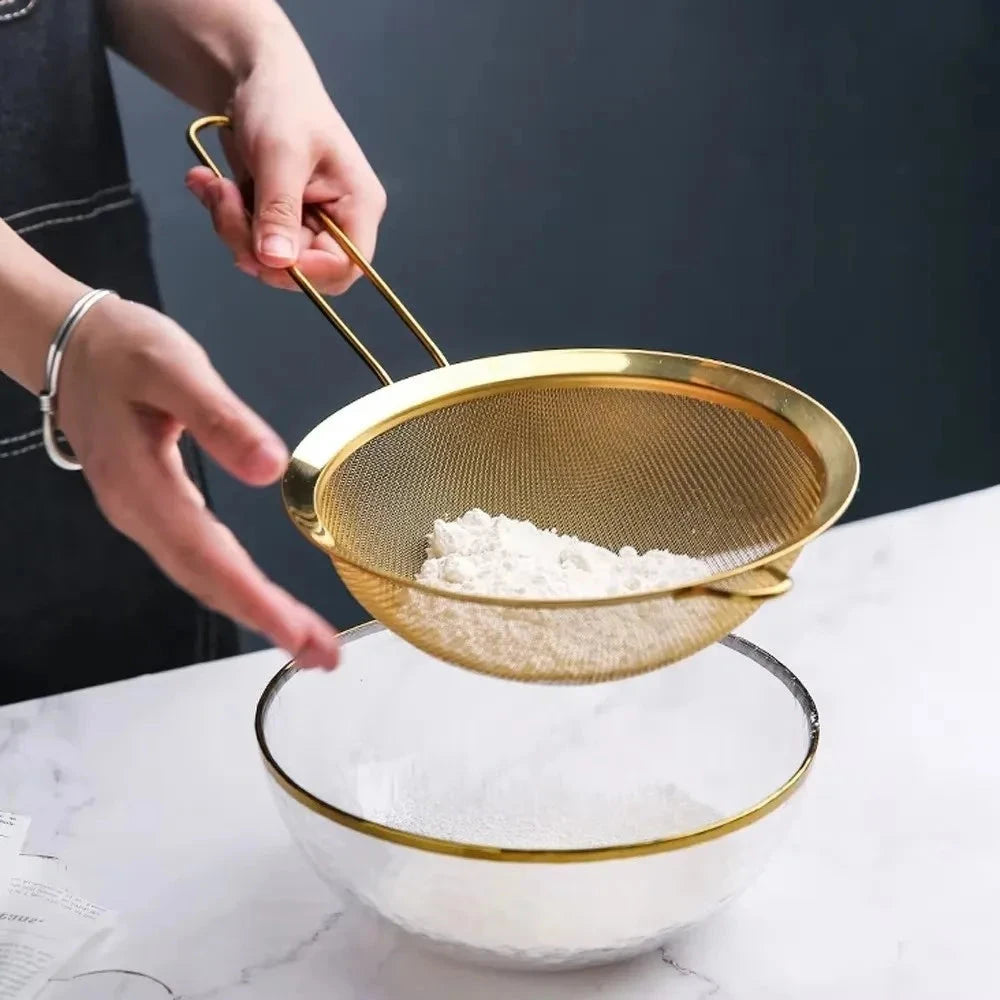 Stainless Steel Golden Oil Strainer