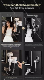 Wall Mounted Hair Dryer Holder
