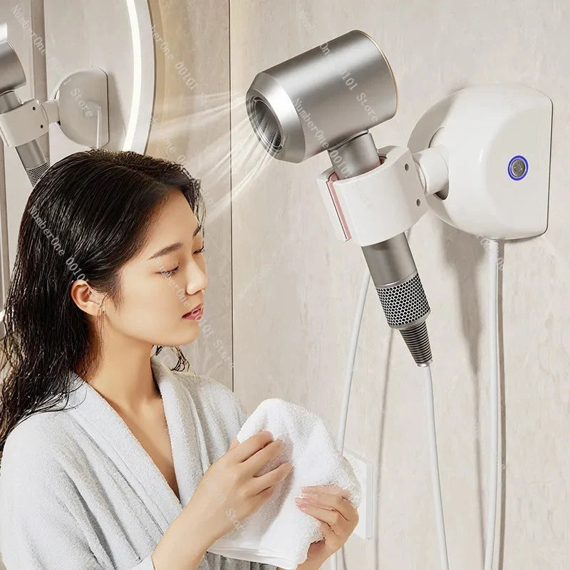 Wall Mounted Hair Dryer Holder