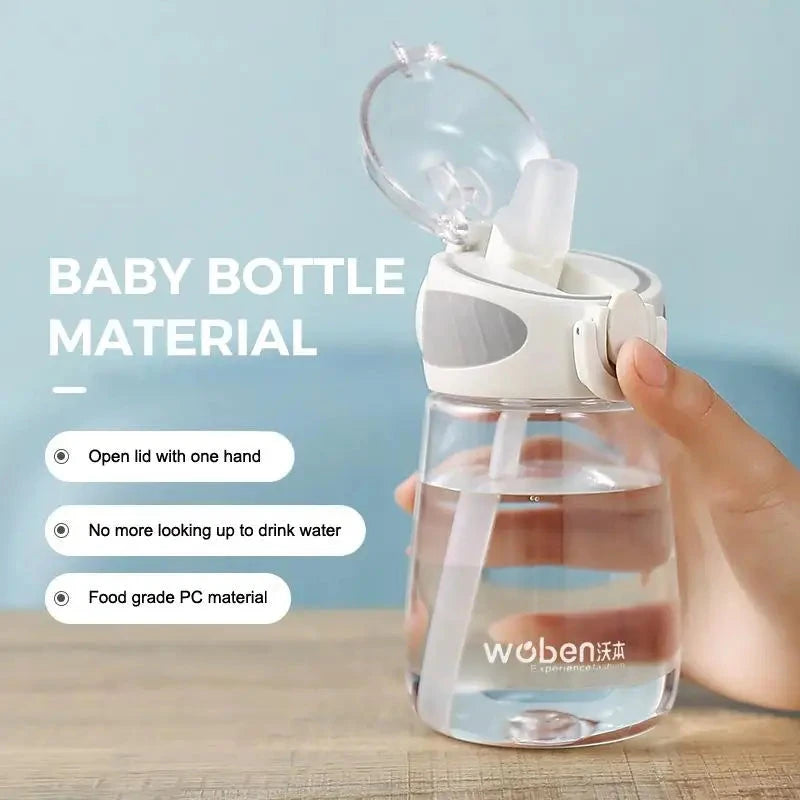 Transparent Leakproof Straw Water Bottle