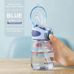 Transparent Leakproof Straw Water Bottle