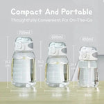 Transparent Leakproof Straw Water Bottle