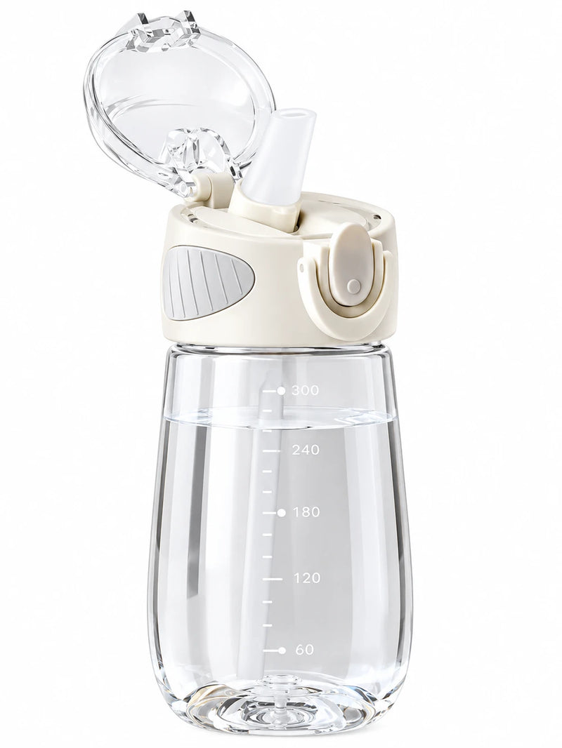 Transparent Leakproof Straw Water Bottle