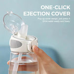 Transparent Leakproof Straw Water Bottle