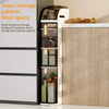 Narrow Rolling Bathroom Storage Cabinet