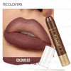 6PCS/Set Waterproof Matte Lipstick Pencil - Contour Tint Lipstick, Non-Stick Cup Lipliner Pen, Long-Lasting Matte Finish, All Skin Types, Beauty Makeup Art, Matte Finish Lipstick
