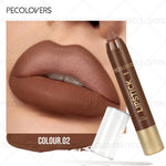 6PCS/Set Waterproof Matte Lipstick Pencil - Contour Tint Lipstick, Non-Stick Cup Lipliner Pen, Long-Lasting Matte Finish, All Skin Types, Beauty Makeup Art, Matte Finish Lipstick