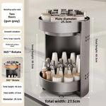 Minimalist Steel Rotary Seasoning Rack