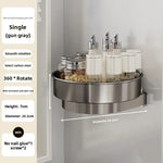 Minimalist Steel Rotary Seasoning Rack