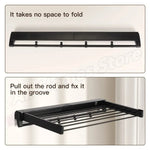 Wall Mounted Retractable Clothes Drying Rack