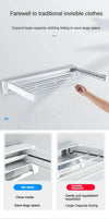Wall Mounted Retractable Clothes Drying Rack