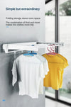 Wall Mounted Retractable Clothes Drying Rack