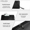 Leather Fingerprint Clutch Bag