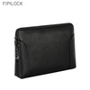 Leather Fingerprint Clutch Bag