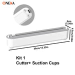 Refillable Plastic Wrap Dispenser With Cutter