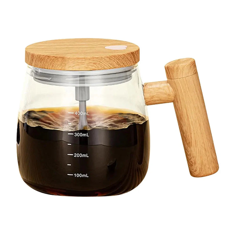Glass Electric Self Mixing Mug