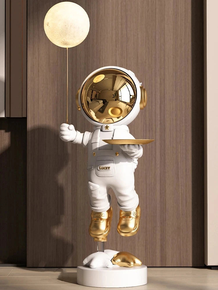 Modern Astronaut Statue Tray