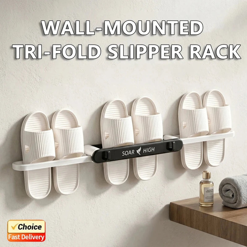 Wall Mounted Slipper Storage Rack