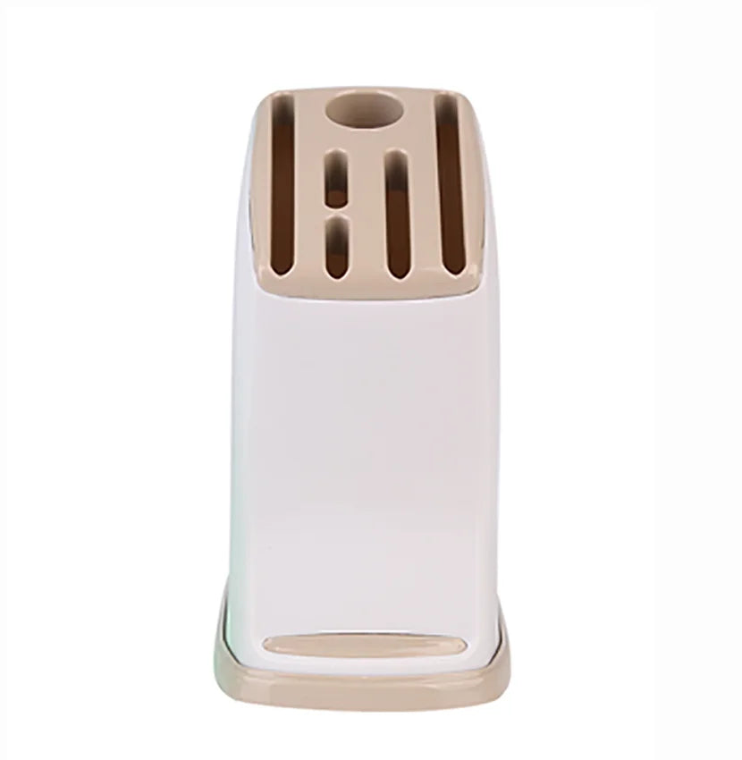 1pc MultiFunction Durable Kitchen Plastic Knife Stand Holder Storage Drainage Cutlery Rack Organizer