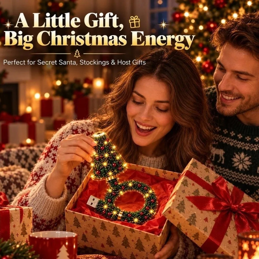 New Plug and Play Christmas Projector Lights Christmas Tree USB Powered LED Projection Lamp Christmas Tree Light Home Decor