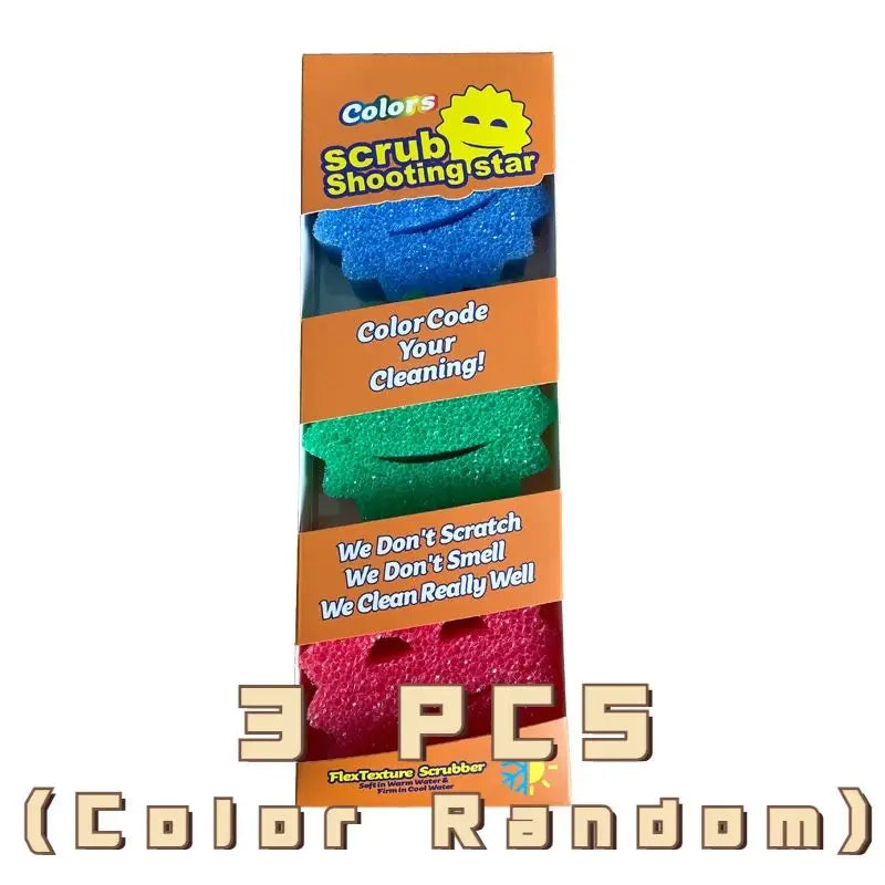 For Kitchen Dishwashing Sponge Rag Powerful Scouring Pad Bathroom Cleaning Household Tools Accessories Merchandises Home