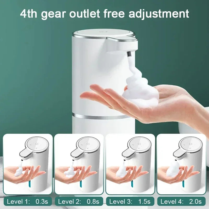 Automatic Soap Dispenser Liquid Foam Touchless Soap Dispenser 380ML USB Rechargeable 4 Level Adjustable Hand Sanitizer P11