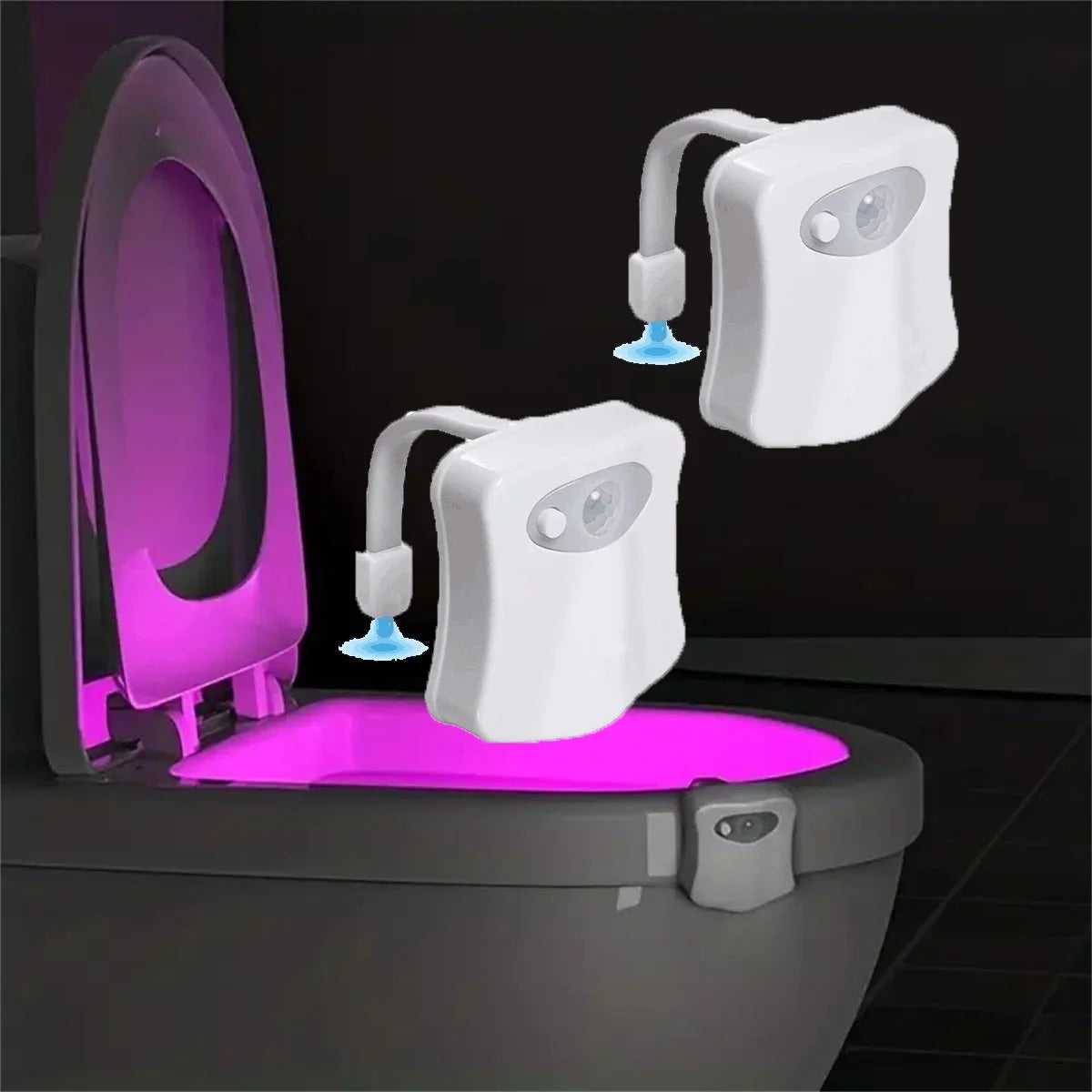 Motion Sensor Toilet Light LED Night Lights 8 Colors Washroom Night Lamp Toilet Lamp Bowl Lighting For Bathroom Washroom