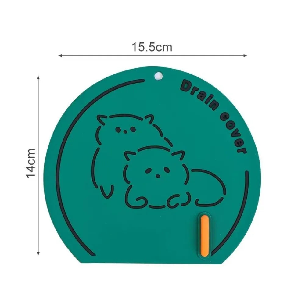 Reusable Silicone Sewer Floor Drain Cover Anti Odor Anti-blocking Deodorant Cover Anti-skid Bathroom Sink Covers Bathroom