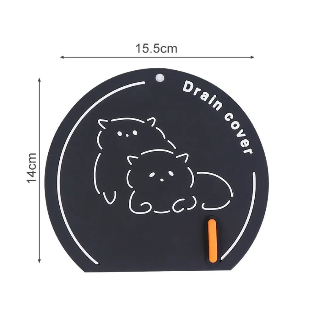 Reusable Silicone Sewer Floor Drain Cover Anti Odor Anti-blocking Deodorant Cover Anti-skid Bathroom Sink Covers Bathroom
