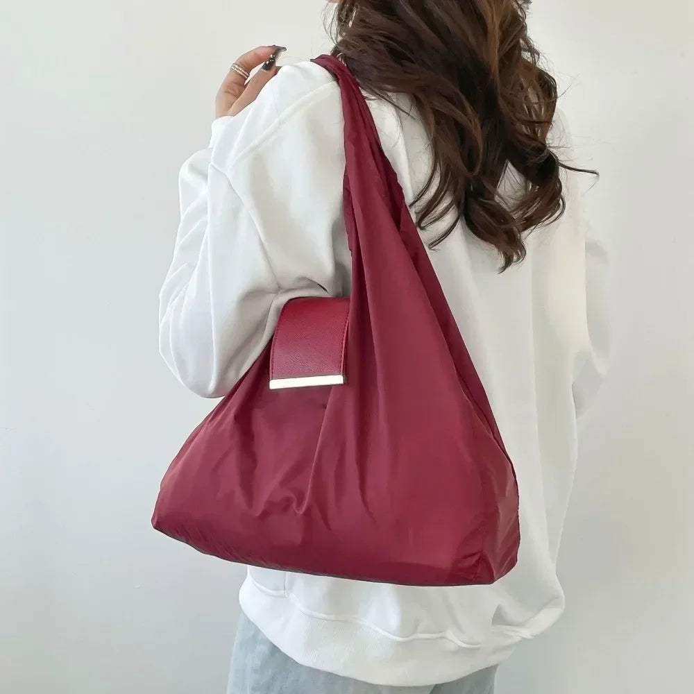 Reusable Mini Keychain Tote Bag Lightweight Large Capacity Foldable Shopping Bag Key Ring Eco-Friendly Expandable Reusable Bag