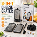 Kitchen utensil multifunctional detachable cheese slicer with scale storage box, three in one household cheese slicer