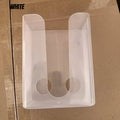 Wall Mount Tissue Box Holder - No-Drill Dispenser with Smooth Pull-Out Design, Space-Saving Inverted Organizer for Bathroom