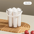 Mint Green Long Ice Pop Mold Set, Easy Press Release Ice Stick Tray with Carry Handle Clear PET Storage Bucket 7 Units for Drink