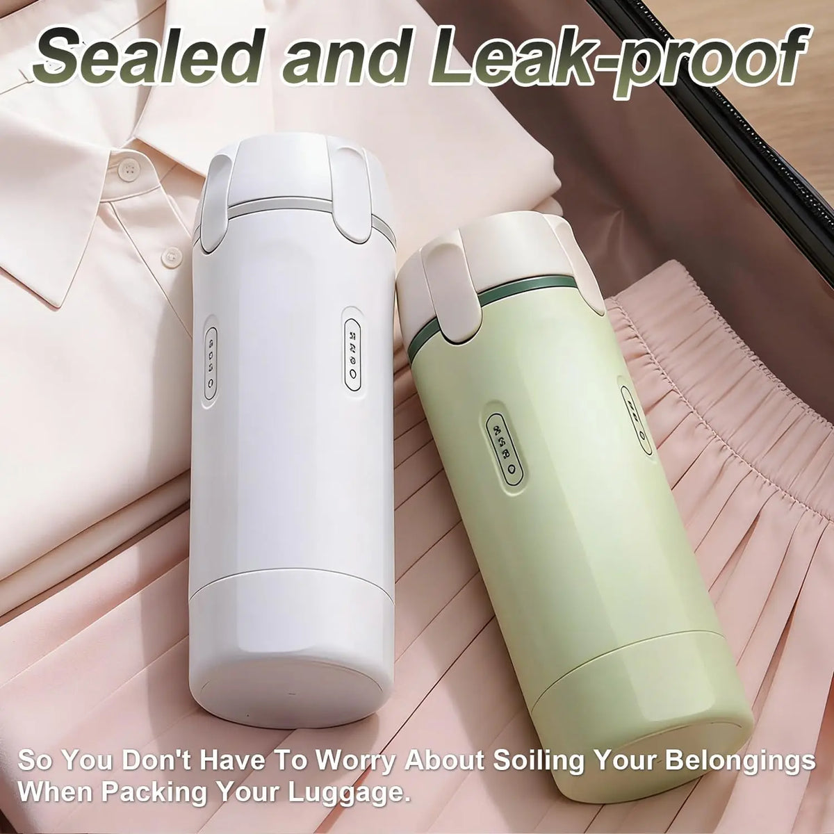 4 in 1 Travel Dispenser Bottles,4Pcs 30ML Leak Proof Pump Bottle with Label Stickers,Portable Refillable Container for Toiletrie